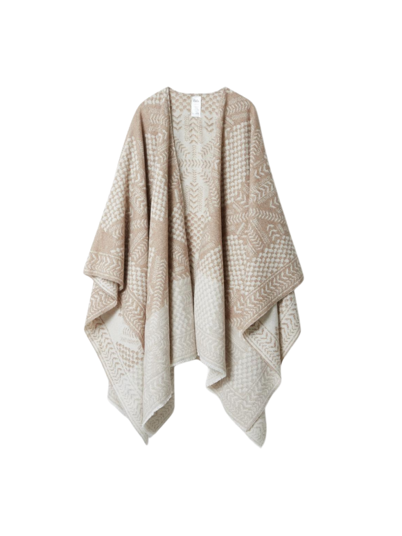 LALA BERLIN - PONCHO PINEO WOOL MIX