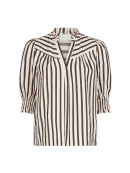 Neo Noir - DIANA CONTRAST STRIPE BLOUSE