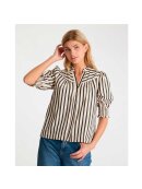 Neo Noir - DIANA CONTRAST STRIPE BLOUSE