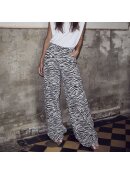 Co`Couture - ZIONCC ZEBRA WIDE PANT