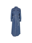 LEE - BELTED WESTERN DRESS BLUE