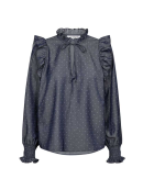 Co`Couture - DIANACC DOT FRILL BLOUSE