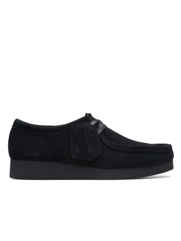 CLARKS - Wallabee Black Suede