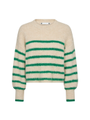 Co`Couture - CORALIECC CROP STRIPE O-KNIT