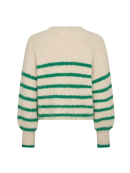 Co`Couture - CORALIECC CROP STRIPE O-KNIT