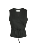 Neo Noir - SAMARA TWILL WRAP WAISTCOAT