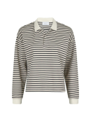 Neo Noir - SARA STRIPE POLO BLOUSE