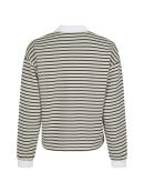 Neo Noir - SARA STRIPE POLO BLOUSE