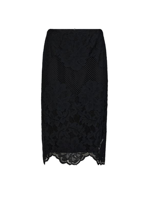 HAUTE L'AMITIÉ - CURVEY LACE HEM PENCIL SKIRT