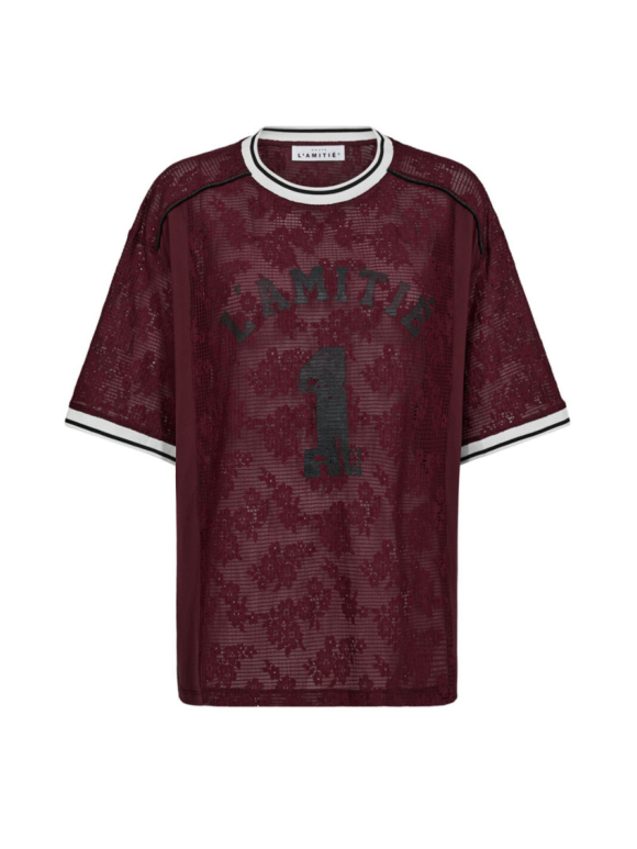 HAUTE L'AMITIÉ - SPORTY LACE FOOTBALL TEE