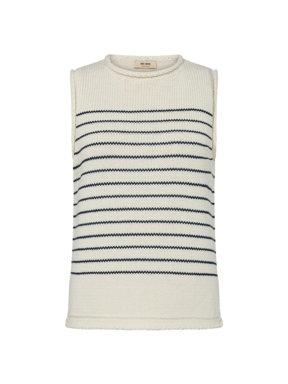 Mos Mosh - MMAUBIN SL STRIPE KNIT TOP