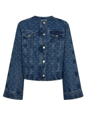 IVY COPENHAGEN - IVY-JAZZ SHORT JACKET WASH PUNCH NEEDLE